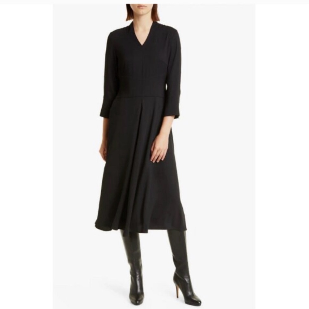 Misook Elegant Black Long Sleeve Dress
